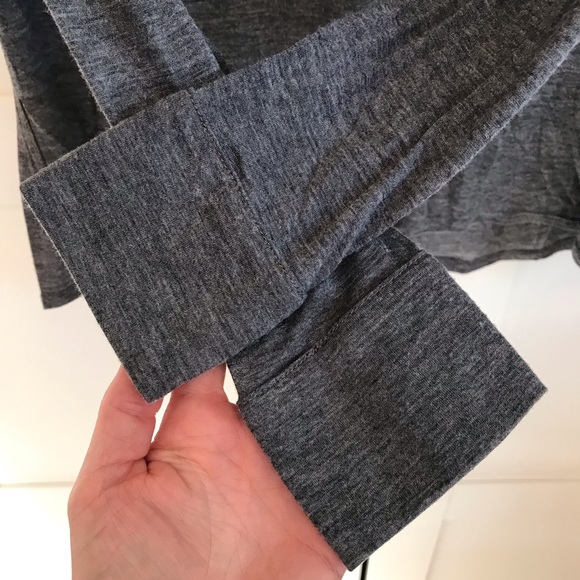 Soft Joie Maguire grey viscose button down top - Picture 9 of 12